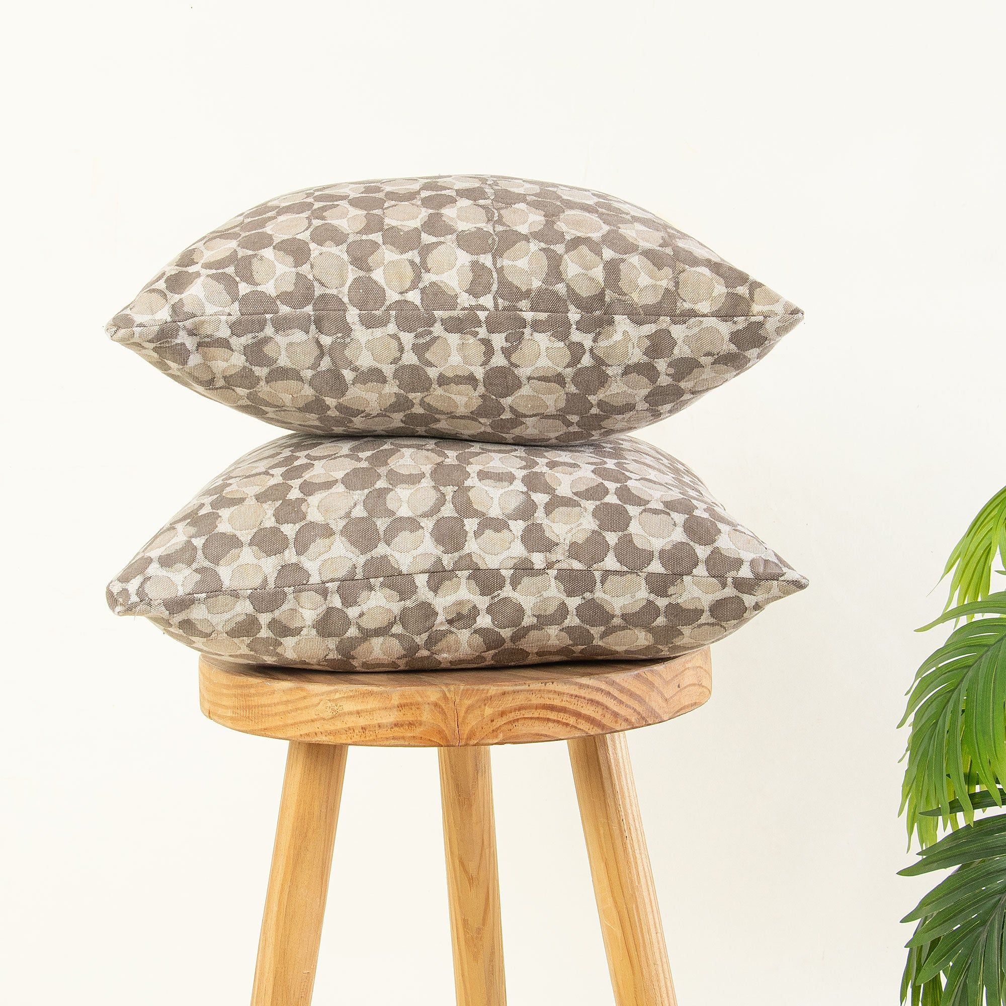 Handmade Kashish Print Cotton Canvas Cushion Cover